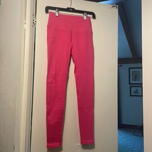 Spiritual Gangster hot pink high rise ribbed legging. Size m/l.